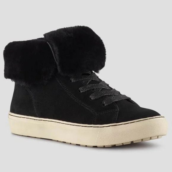 NWT Cougar Suede Downey Shearling Hi-Tops Sz-8 - Picture 1 of 8